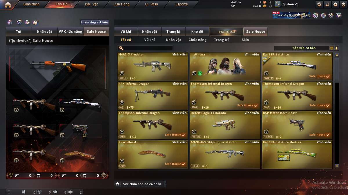 shop acc cf uy tin gia re